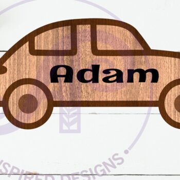 Intra απο ξύλο plywood 3mm-4mm πάχος Περίγραμμα αυτοκινήτου δύο επιπέδων όνομα τοίχου Δίασταση 6x6 cm INTRAFABR-110705762 - Image 1