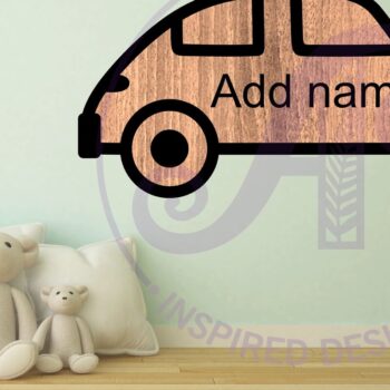 Intra απο ξύλο plywood 3mm-4mm πάχος Περίγραμμα αυτοκινήτου δύο επιπέδων όνομα τοίχου Δίασταση 6x6 cm INTRAFABR-110705762 - Image 3