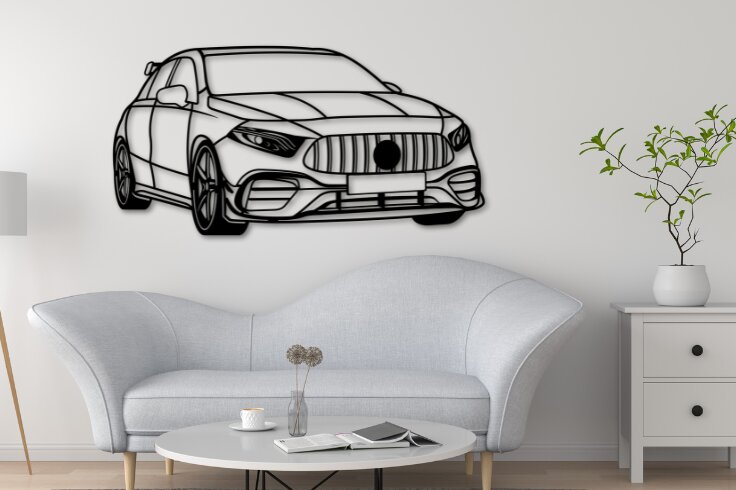 Intra απο ξύλο plywood 3mm-4mm πάχος Car Silhouette, Design Δίασταση 30x20 cm INTRAFABR-109861302
