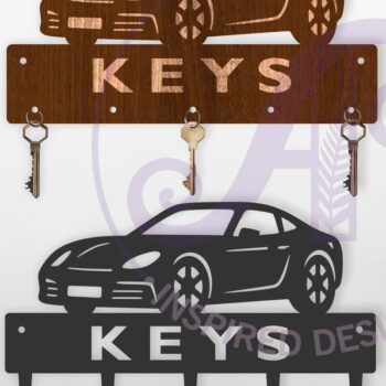 Intra απο ξύλο plywood 3mm-4mm πάχος Σχέδια κλειδαριάς με θέμα το αυτοκίνητο Δίασταση 12x12 cm INTRAFABR-123461500 - Image 1