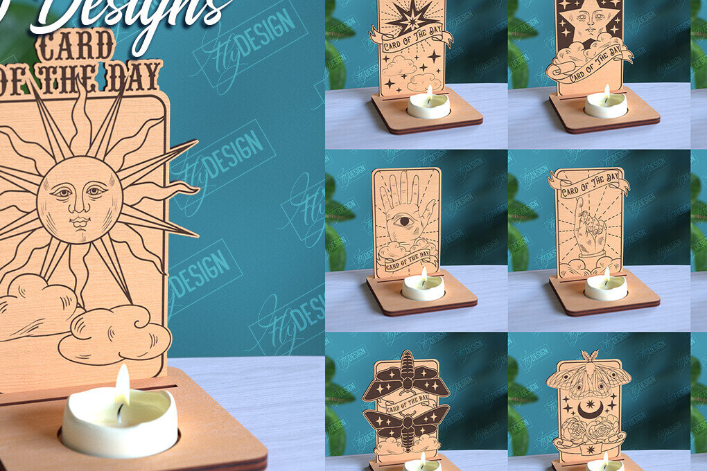 Intra απο ξύλο plywood 3mm-4mm πάχος θήκης καρτών Ταρώ της ημέρας Δίασταση 30x20 cm INTRAFABR-97019690