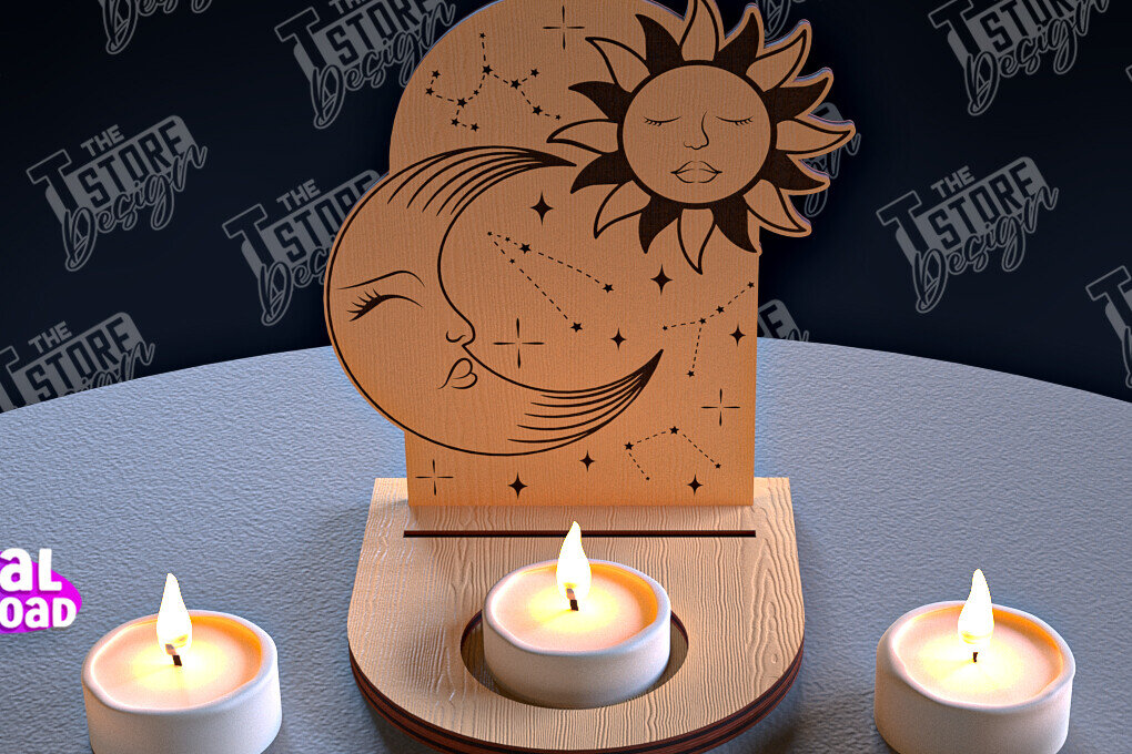 Intra απο ξύλο plywood 3mm-4mm πάχος Σχέδιο θήκης κάρτας Ταρώ της ημέρας Δίασταση 30x20 cm INTRAFABR-96568516