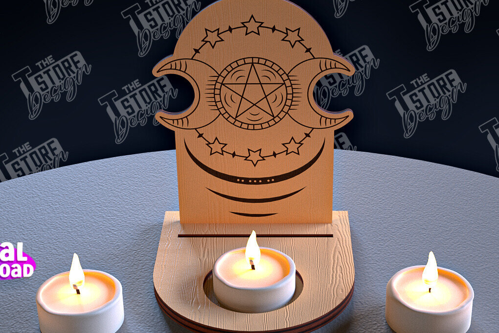 Intra απο ξύλο plywood 3mm-4mm πάχος Σχέδιο θήκης κάρτας Ταρώ της ημέρας Δίασταση 30x20 cm INTRAFABR-96568510