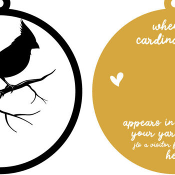 Intra απο ξύλο plywood 3mm-4mm πάχος Καρδινάλια Χριστουγεννιάτικα στολίδια  Δίασταση 8x8 cm INTRAFABR-110935317 - Image 3