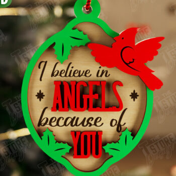 Intra απο ξύλο plywood 3mm-4mm πάχος Χριστουγεννιάτικο στολίδι Cardinal Memorial|CNC Δίασταση 8x8 cm INTRAFABR-107885933 - Image 1