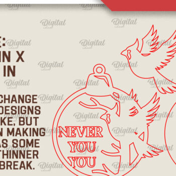 Intra απο ξύλο plywood 3mm-4mm πάχος Δέσμη στολίδι δέντρου Cardinal Memorial Δίασταση 8x8 cm INTRAFABR-105218755 - Image 7