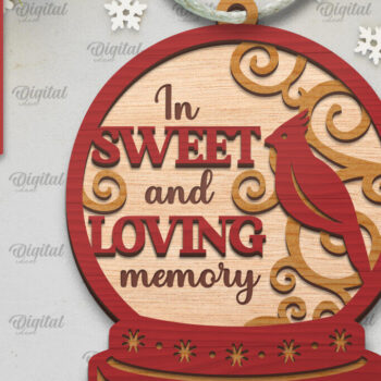 Intra απο ξύλο plywood 3mm-4mm πάχος Δέσμη στολίδι δέντρου Cardinal Memorial Δίασταση 8x8 cm INTRAFABR-105218755 - Image 10