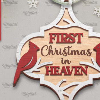 Intra απο ξύλο plywood 3mm-4mm πάχος Καρδινάλιος Μνημείο Δέντρο Στολίδι  Δίασταση 8x8 cm INTRAFABR-105202776 - Image 1