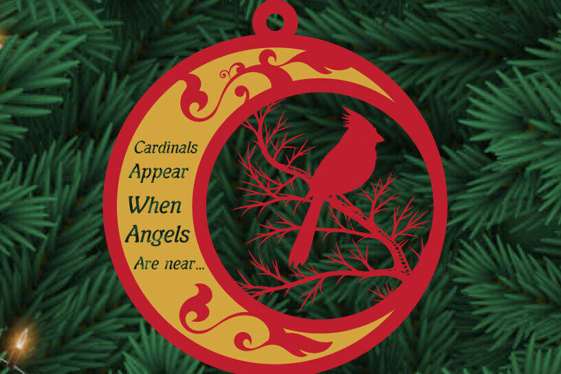 Intra απο ξύλο plywood 3mm-4mm πάχος Cardinal Ornaments Metal  Δίασταση 8x8 cm INTRAFABR-111502090