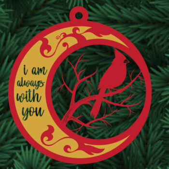 Intra απο ξύλο plywood 3mm-4mm πάχος Cardinal Ornaments Metal  Δίασταση 8x8 cm INTRAFABR-111502510 - Image 1