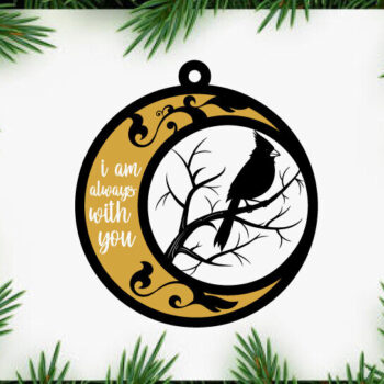 Intra απο ξύλο plywood 3mm-4mm πάχος Cardinal Ornaments Metal  Δίασταση 8x8 cm INTRAFABR-111502510 - Image 2