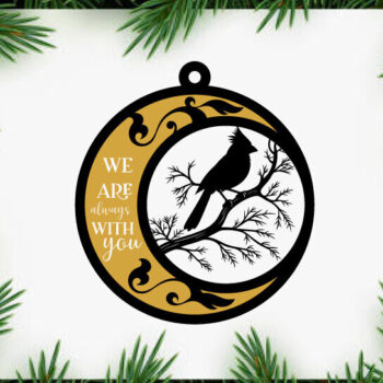 Intra απο ξύλο plywood 3mm-4mm πάχος Cardinal Ornaments Metal  Δίασταση 8x8 cm INTRAFABR-111501839 - Image 2