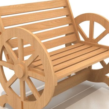 Intra απο ξύλο plywood 3mm-4mm πάχος Carriage Park Seat / Garden Bench  Δίασταση 30x20 cm INTRAFABR-39075911 - Image 1