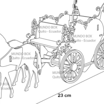 Intra απο ξύλο plywood 3mm-4mm πάχος Καρδιά καρότσι, Άλογα, Καρδιά Δίασταση 15x15 cm INTRAFABR-120038286 - Image 1