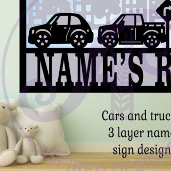 Intra απο ξύλο plywood 3mm-4mm πάχος Αυτοκίνητα και φορτηγά με πολυεπίπεδο σχέδιο ονόματος Δίασταση 6x6 cm INTRAFABR-100425871 - Image 2