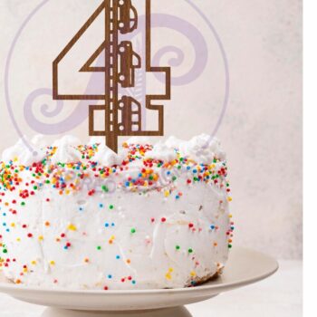 Intra απο ξύλο plywood 3mm-4mm πάχος Cars Number Cake Cut  Δίασταση 5x5 cm INTRAFABR-102343305 - Image 2