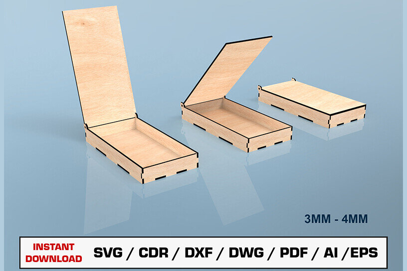 Intra απο ξύλο plywood 3mm-4mm πάχος κοπής με λέιζερ Cash Box Δίασταση 15x15 cm INTRAFABR-105214638 - Image 1