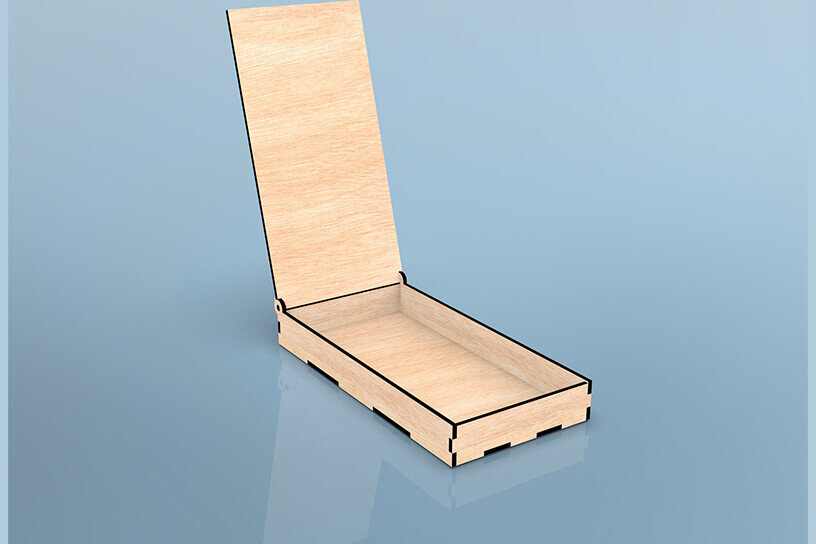 Intra απο ξύλο plywood 3mm-4mm πάχος κοπής με λέιζερ Cash Box Δίασταση 15x15 cm INTRAFABR-105214638 - Image 3