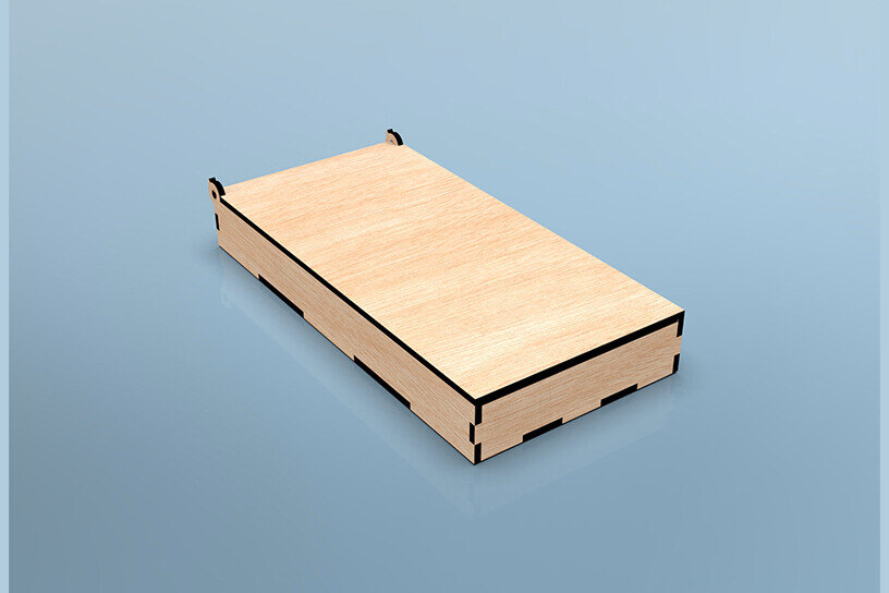 Intra απο ξύλο plywood 3mm-4mm πάχος κοπής με λέιζερ Cash Box Δίασταση 15x15 cm INTRAFABR-105214638 - Image 5