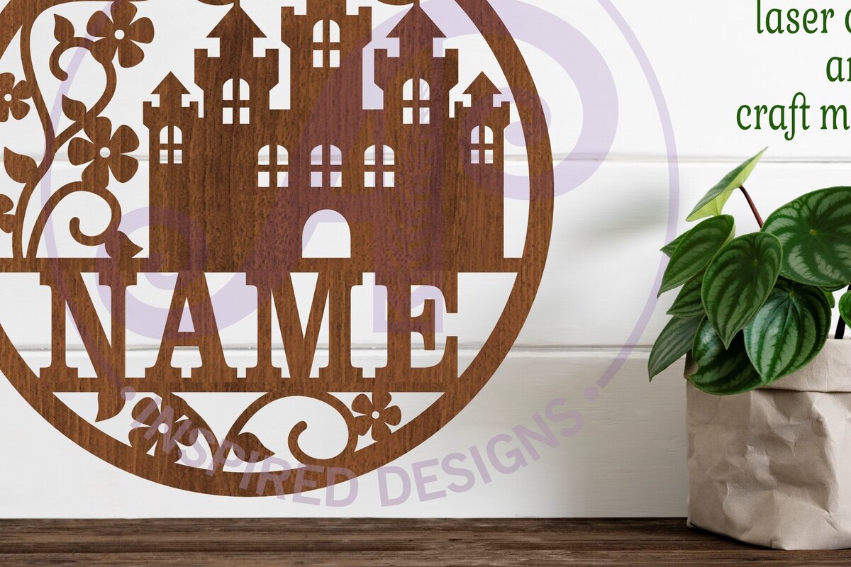 Intra απο ξύλο plywood 3mm-4mm πάχος Πρότυπο Sin Name Castle Δίασταση 6x6 cm INTRAFABR-95378309 - Image 1