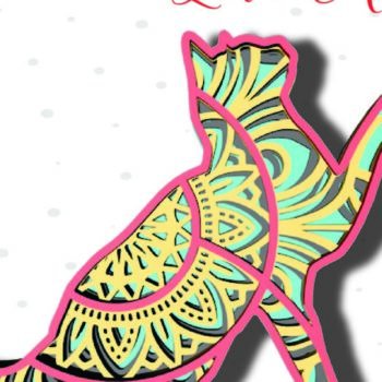 Intra απο ξύλο plywood 3mm-4mm πάχος Cat , 4 Layers , 3D Mandala Δίασταση 30x30 cm INTRAFABR-21302539 - Image 4