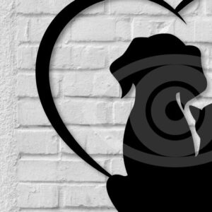 Intra απο ξύλο plywood 3mm-4mm πάχος Διακόσμηση τοίχου για λάτρεις της γάτας και του σκύλου Δίασταση 40x40 cm INTRAFABR-65092344