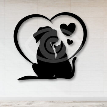 Intra απο ξύλο plywood 3mm-4mm πάχος Διακόσμηση τοίχου για λάτρεις της γάτας και του σκύλου Δίασταση 40x40 cm INTRAFABR-65092344 - Image 3