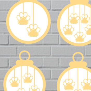 Intra απο ξύλο plywood 3mm-4mm πάχος Χριστουγεννιάτικο στολίδι Γάτα Μεταλλικό Τοίχο  Δίασταση 8x8 cm INTRAFABR-97258446 - Image 1