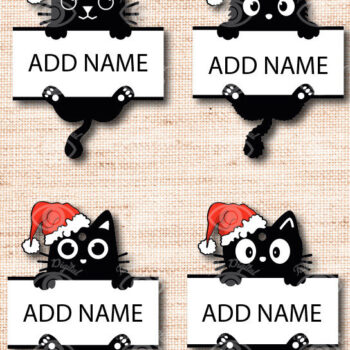 Intra απο ξύλο plywood 3mm-4mm πάχος Χριστουγεννιάτικο στολίδι γάτας Pet Lover Δίασταση 3x3 cm INTRAFABR-49217885 - Image 1