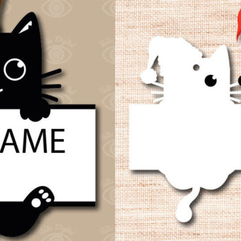 Intra απο ξύλο plywood 3mm-4mm πάχος Χριστουγεννιάτικο στολίδι γάτας Pet Lover Δίασταση 3x3 cm INTRAFABR-49217885 - Image 3