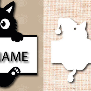 Intra απο ξύλο plywood 3mm-4mm πάχος Χριστουγεννιάτικο στολίδι γάτας Pet Lover Δίασταση 3x3 cm INTRAFABR-49217885 - Image 4