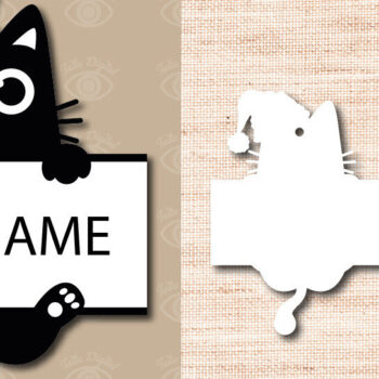 Intra απο ξύλο plywood 3mm-4mm πάχος Χριστουγεννιάτικο στολίδι γάτας Pet Lover Δίασταση 3x3 cm INTRAFABR-49217885 - Image 5