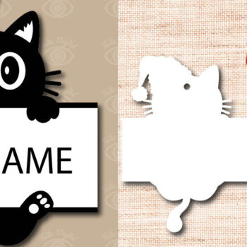 Intra απο ξύλο plywood 3mm-4mm πάχος Χριστουγεννιάτικο στολίδι γάτας Pet Lover Δίασταση 3x3 cm INTRAFABR-49217885 - Image 6