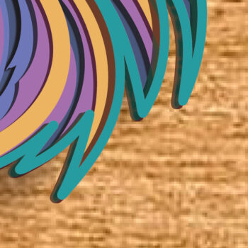 Intra απο ξύλο plywood 3mm-4mm πάχος κοπής με λέιζερ Mandala με στρώματα Cat Δίασταση 30x30 cm INTRAFABR-79249000 - Image 6