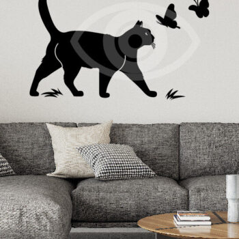 Intra απο ξύλο plywood 3mm-4mm πάχος Διακόσμηση τοίχου με πεταλούδα Δίασταση 40x40 cm INTRAFABR-67420284 - Image 2