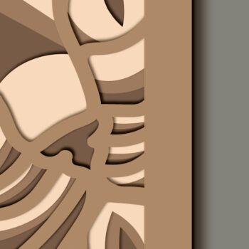 Intra απο ξύλο plywood 3mm-4mm πάχος Cat Multilayer 3D /Cat 3D Mandala Δίασταση 30x30 cm INTRAFABR-64564496 - Image 5