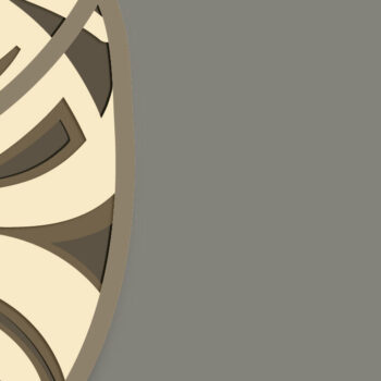Intra απο ξύλο plywood 3mm-4mm πάχος Cat Multilayer 3D /Cat 3D Mandala Δίασταση 30x30 cm INTRAFABR-62184636 - Image 5