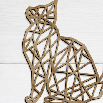 Intra απο ξύλο plywood 3mm-4mm πάχος Διακοσμητικό πρότυπο με ένα στρώμα γάτας Δίασταση 30x20 cm INTRAFABR-91574751 - Image 1