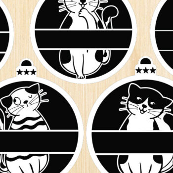 Intra απο ξύλο plywood 3mm-4mm πάχος Στολίδι για γάτα Εραστής κατοικίδιων ζώων Δίασταση 15x18 cm INTRAFABR-91277875 - Image 2