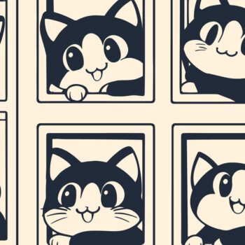 Intra απο ξύλο plywood 3mm-4mm πάχος Γάτα που κρυφοκοιτάζει από ένα παράθυρο Δίασταση 4x4 cm INTRAFABR-104801460 - Image 3