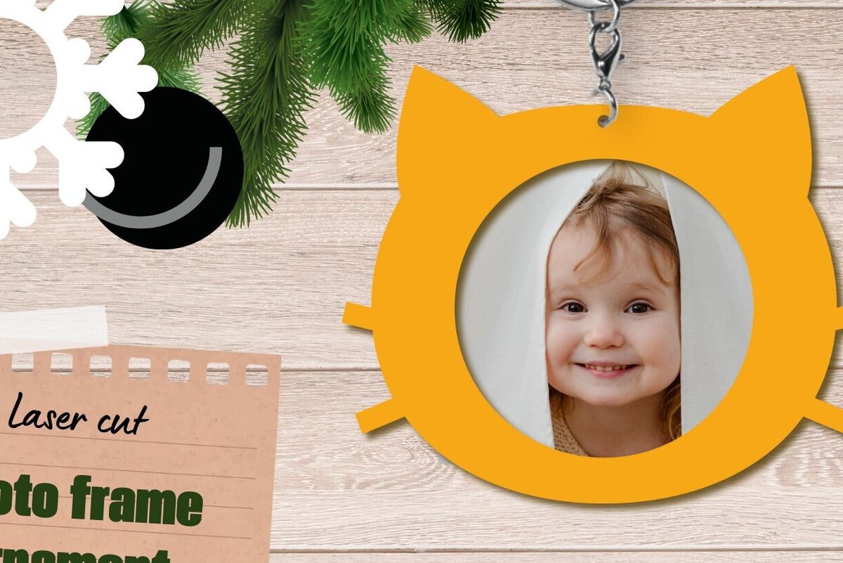 Intra απο ξύλο plywood 3mm-4mm πάχος Κορνίζα φωτογραφιών γάτας για , στολίδι Δίασταση 20x30 cm INTRAFABR-82664859