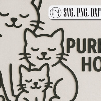 Intra απο ξύλο plywood 3mm-4mm πάχος Σήμα καλωσορίσματος Cat Stack – Metal Δίασταση 3000x2000 cm INTRAFABR-122212246 - Image 1