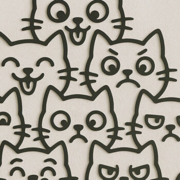 Intra απο ξύλο plywood 3mm-4mm πάχος Σήμα καλωσορίσματος Cat Stack – Metal Δίασταση 3000x2000 cm INTRAFABR-122212505 - Image 1