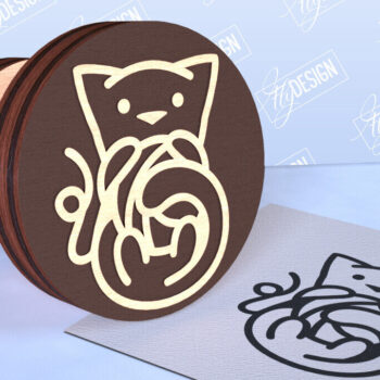 Intra απο ξύλο plywood 3mm-4mm πάχος Δέσμη Stamps Cat | Αστείες γάτες Δίασταση 30x20 cm INTRAFABR-98555378 - Image 3