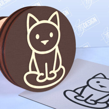 Intra απο ξύλο plywood 3mm-4mm πάχος Δέσμη Stamps Cat | Αστείες γάτες Δίασταση 30x20 cm INTRAFABR-98555378 - Image 6