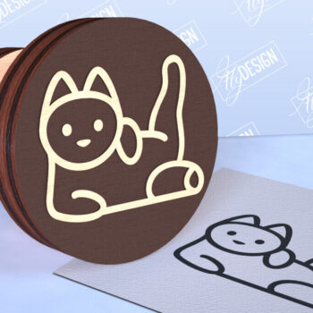 Intra απο ξύλο plywood 3mm-4mm πάχος Δέσμη Stamps Cat | Αστείες γάτες Δίασταση 30x20 cm INTRAFABR-98555378 - Image 9