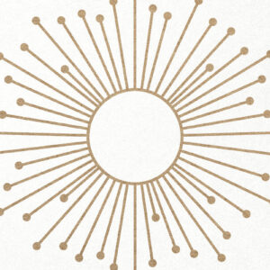 Intra απο ξύλο plywood 3mm-4mm πάχος Πλαίσιο Monogram Sun Celestial Boho Δίασταση 7x7 cm INTRAFABR-120288054