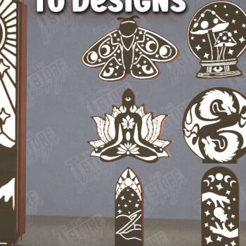 Intra απο ξύλο plywood 3mm-4mm πάχος Ουράνιο Φανάρι Δέσμη | Φως νύχτας Δίασταση 15x15 cm INTRAFABR-112629657 - Image 1