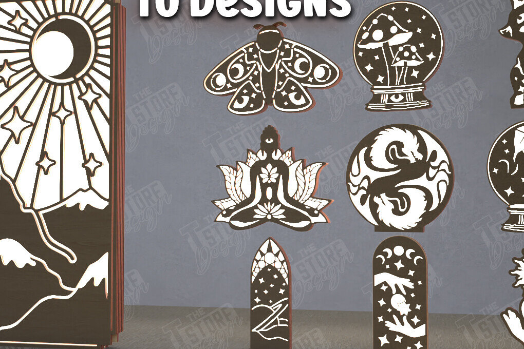 Intra απο ξύλο plywood 3mm-4mm πάχος Ουράνιο Φανάρι Δέσμη | Φως νύχτας Δίασταση 15x15 cm INTRAFABR-112629657