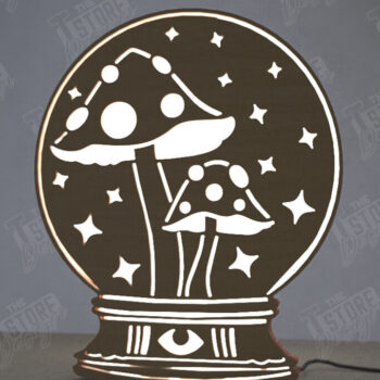 Intra απο ξύλο plywood 3mm-4mm πάχος Ουράνιο Φανάρι | Επιτραπέζιο φως νύχτας Δίασταση 15x15 cm INTRAFABR-112629290 - Image 1